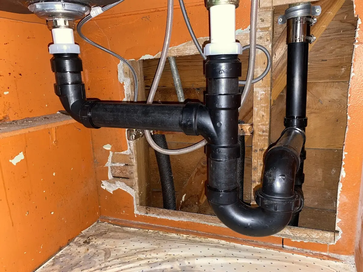 Professional Repiping Services equipment and tools on the job in Orange